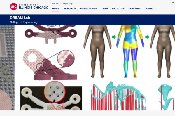 DREAM Lab website screenshot